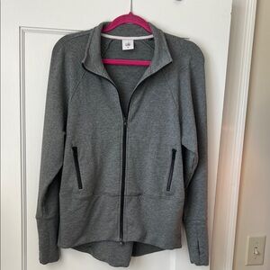 Cabi Gray Zip-Up Sweatshirt